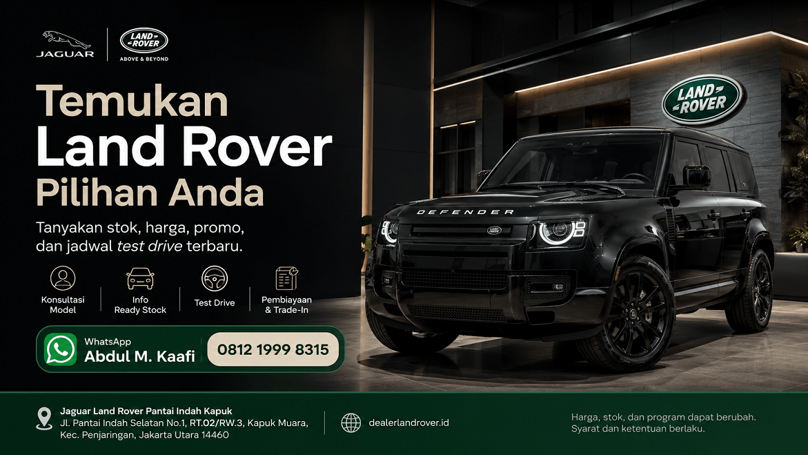 Dealer Land Rover Jakarta Harga, Promo & Test Drive