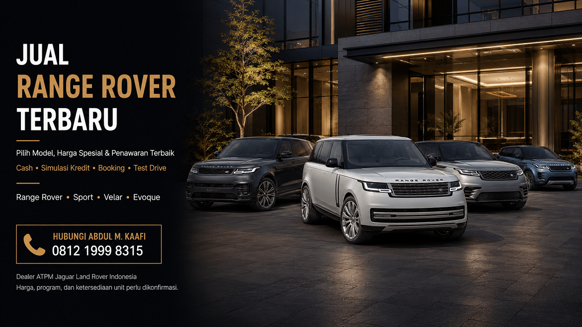 jual model Range Rover terbaru, Range Rover, Sport, Velar, dan Evoque, promo